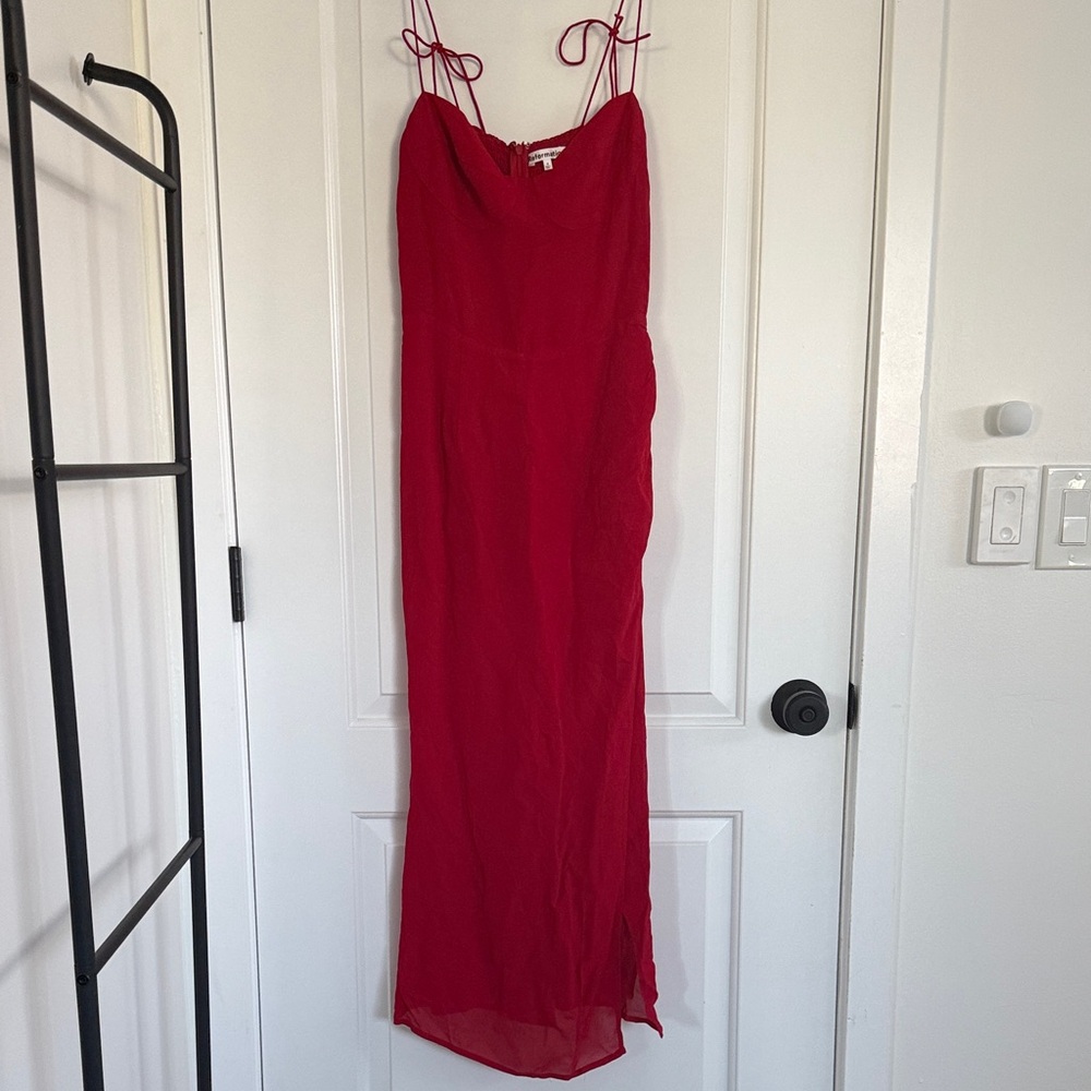 Reformation Kourtney Red Midi Dress